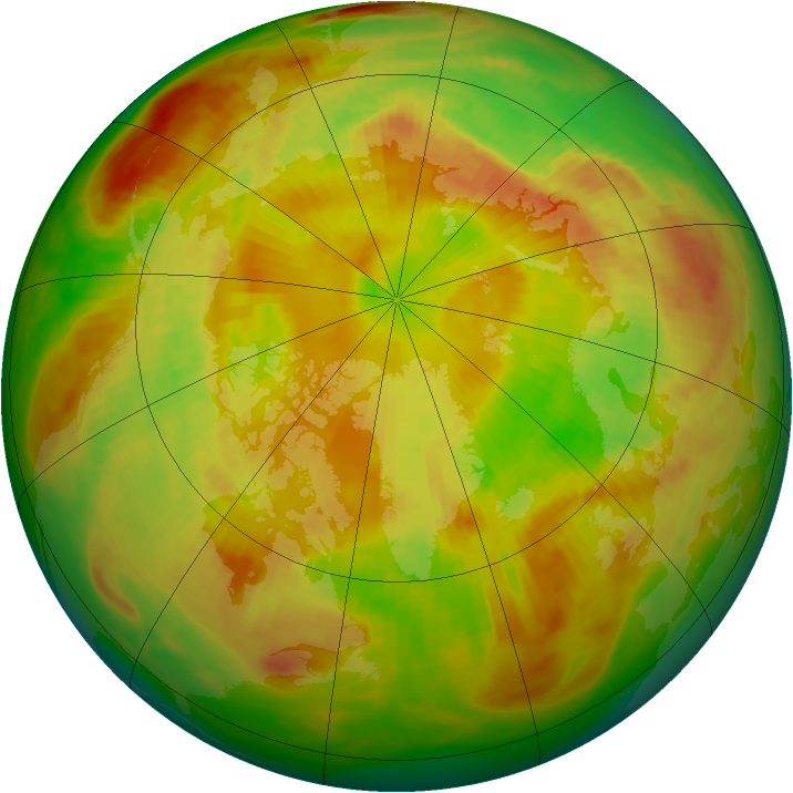 Arctic ozone map for 18 May 1981